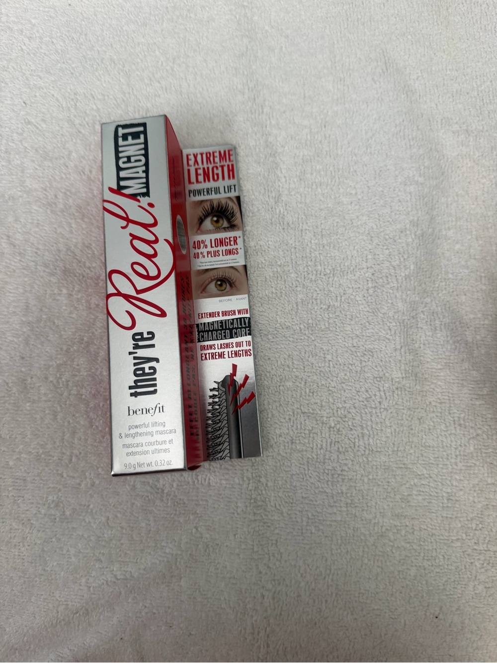 Benefit They're Real! Magnet Extreme Length Mascara - Silver & Red Packaging